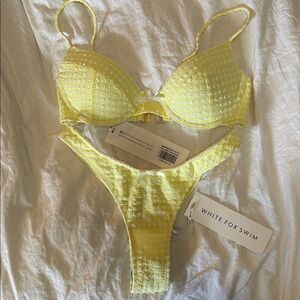 White Fox Boutique Lemon Bikini Set